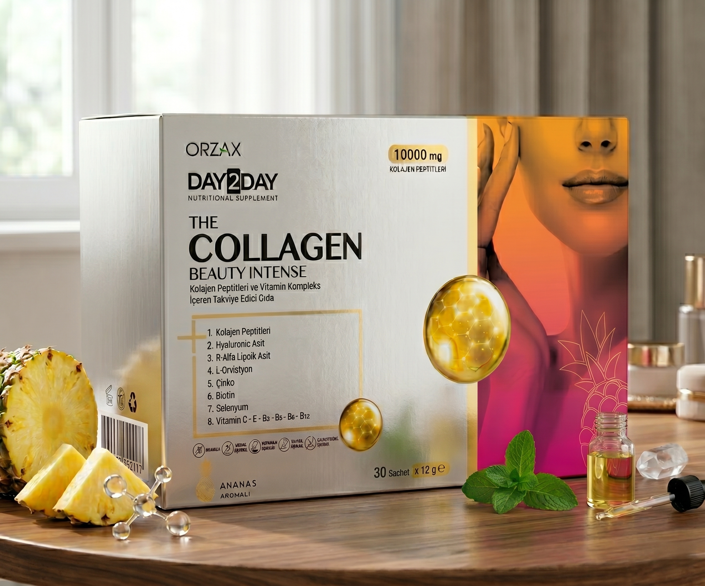 Collagen Beauty Intense 10000mg Pineapple Flavor - Image 2