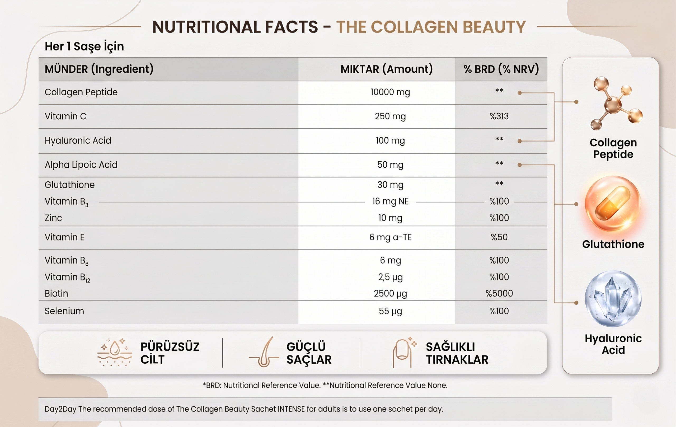Collagen Beauty Intense 10000mg Pineapple Flavor - Image 3