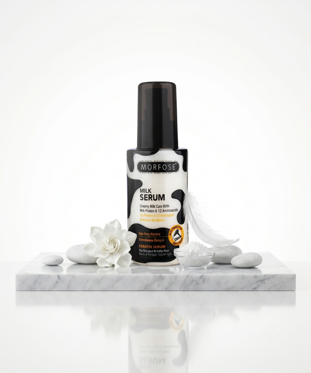 Morfose Milk Therapy Creamy Shampoo 200ml & Hair Serum Duo - Image 2